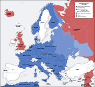 Map of German occupation during WW2 in 1941-42